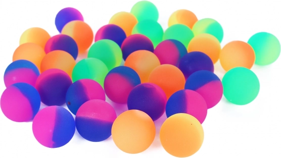 Palline rimbalzanti colorate 38 mm