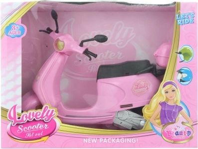 Scooter di plastica per bambole