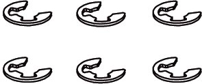 Clip di sicurezza E-clip da 4 mm per Voltage-Major - 1 pezzo