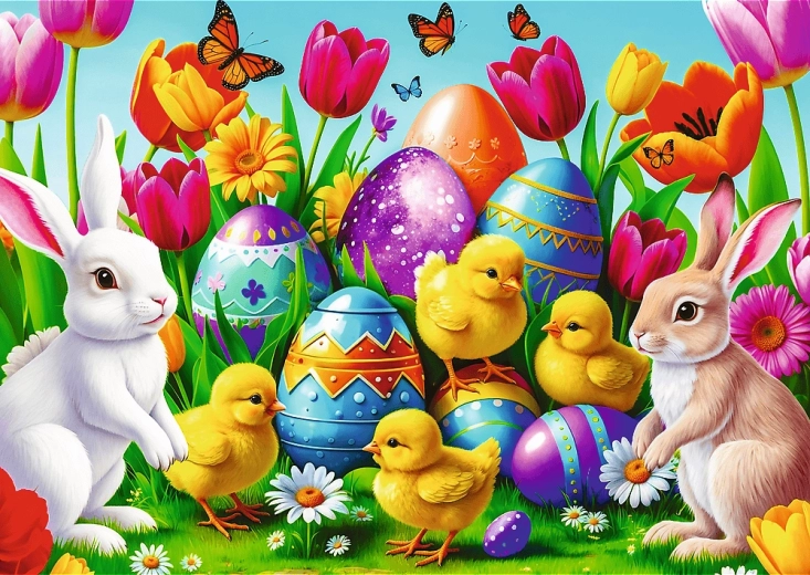 Puzzle Prato di Pasqua 500 pezzi TREFL