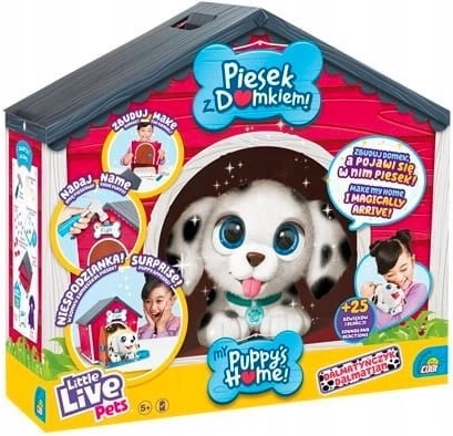 Mascotte Little Live Pets dalmata con casetta