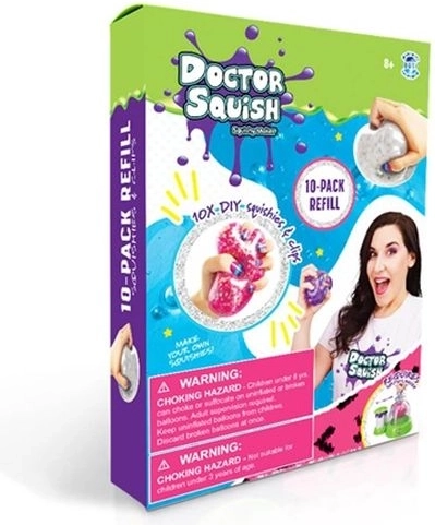 Doctor Squish set di palloncini di ricambio per creare gniotki (10 pz)