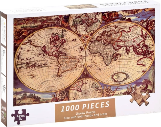 Puzzle antico mappa del mondo 1000 pezzi