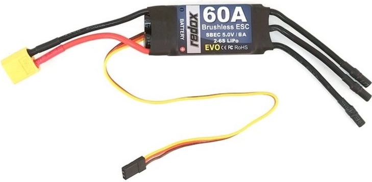 Regolatore di velocità Redox Evo 60A per motori brushless - 1 pezzo