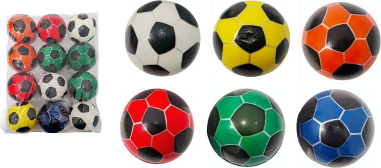 Morbida pallina colorata con motivo sportivo