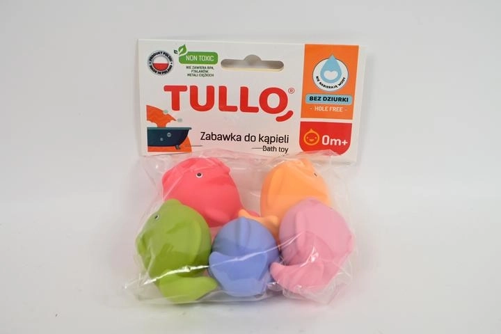Pesciolini da bagno colorati senza foro (5 pezzi)