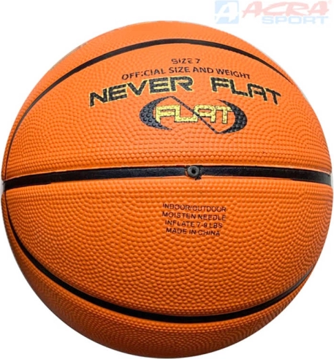 ACRA pallone da basket in gomma street 24 cm misura 7 - 1 pezzo