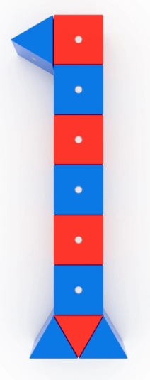 Blocchi magnetici in legno WABI – set da 80 pezzi