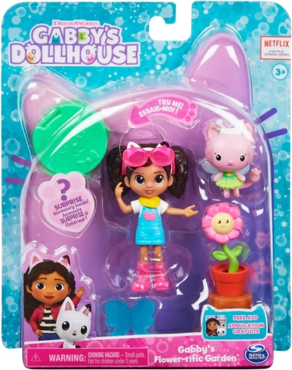 Gabby's Dollhouse piccolo set da giardino con personaggio di Gabby