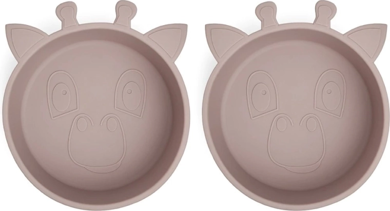 NUUROO Alex ciotola in silicone giraf woodrose - 2 pz