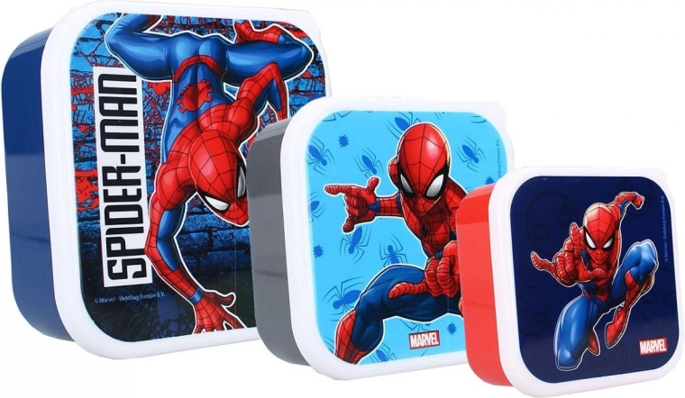 Set di contenitori per snack Spider-Man (3 pz)