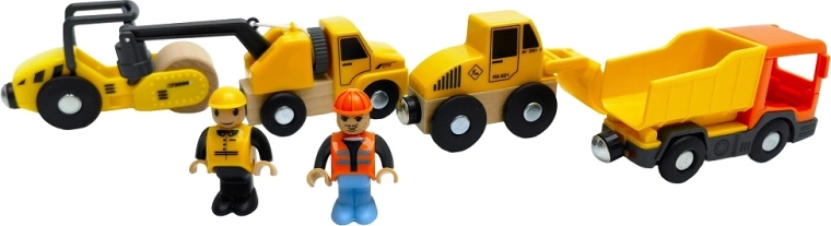 2Kids Toys set di macchine da cantiere con personaggi