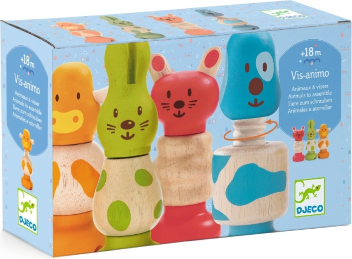Animaletti di legno da avvitare Djeco