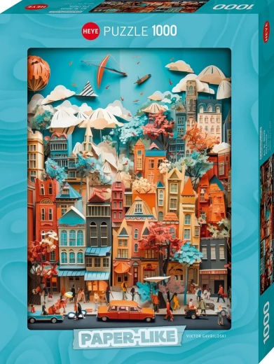 Puzzle Heye Paper-Like Centro città da 1000 pezzi