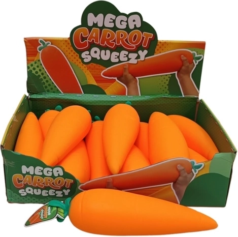 Mega squeeze carota elasticizzata antistress XL jumbo