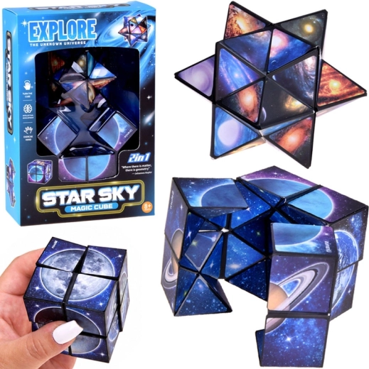 Cubo di trasformazione magico 2 in 1 Star Sky – rompicapo cosmico