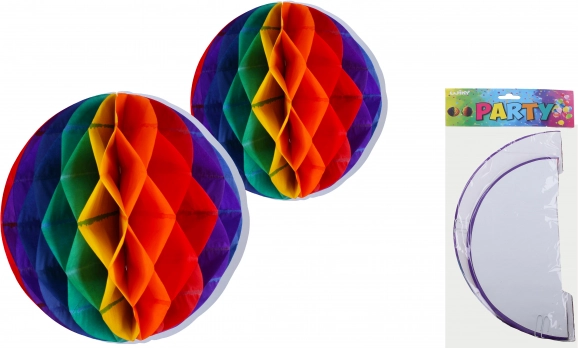 Palle di carta colorate da appendere 30 e 25 cm