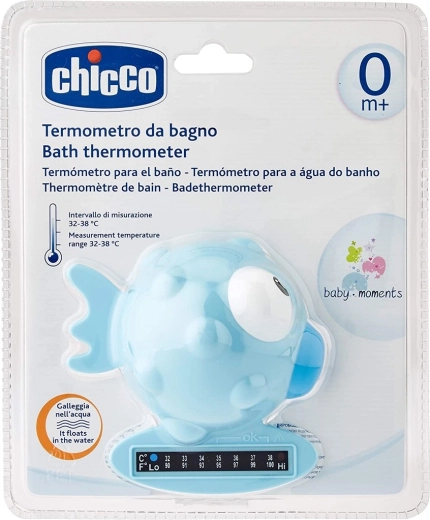 Chicco termometro da bagno Pesciolino azzurro chiaro