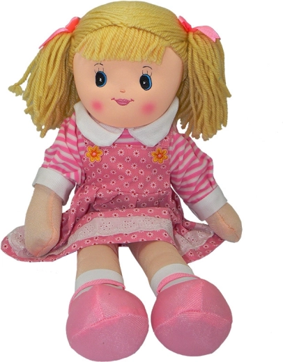 Bambola di pezza con codini 60 cm