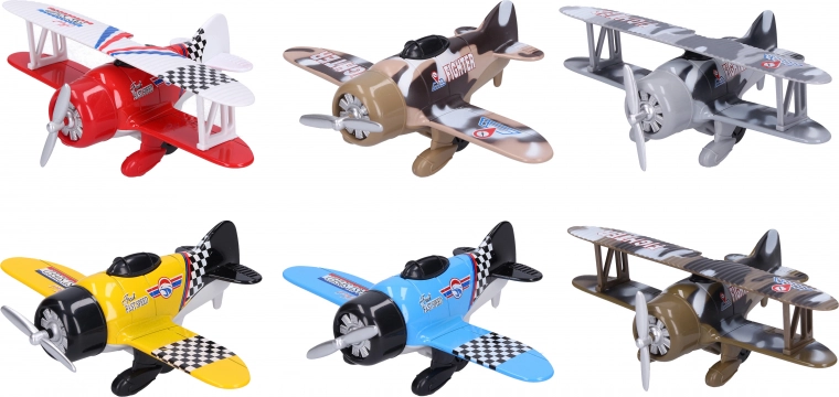 Aereo in metallo con motore a retrocarica 12 × 15,5 cm