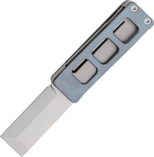 Petrified Fish Cash coltello tascabile in titanio 4,6 cm – satin, blu