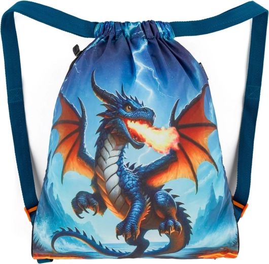 Sacca scolastica Bagmaster per scarpe e ginnastica Lumi 26 D drago