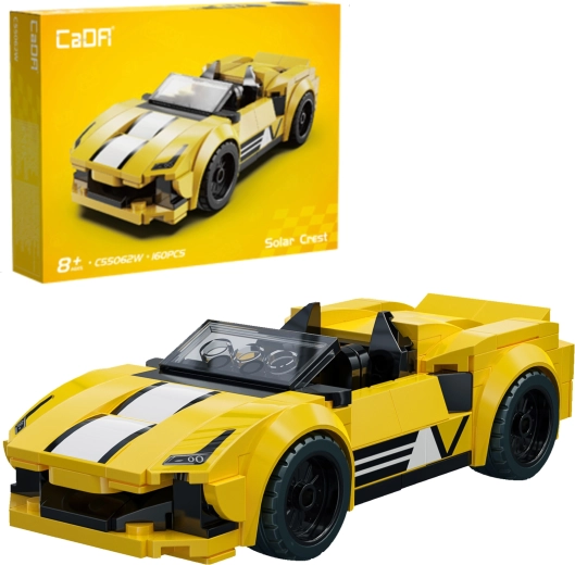 Set di costruzione CaDA Solar Crest – auto da corsa, 160 pezzi