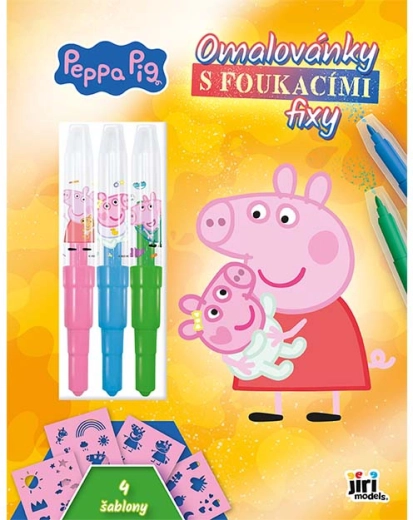 Album da colorare con pennarelli a soffio Peppa Pig