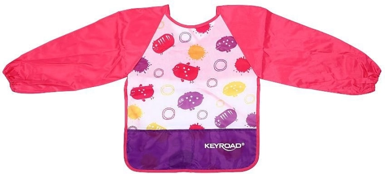 Grembiule per educazione artistica con maniche Keyroad, rosa