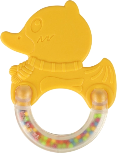 Sonaglino e massaggiagengive a forma di anatra