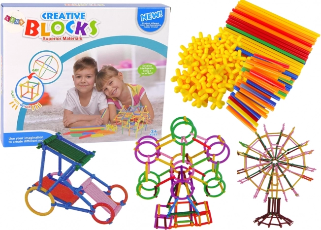 Costruzioni di cannucce e bastoncini