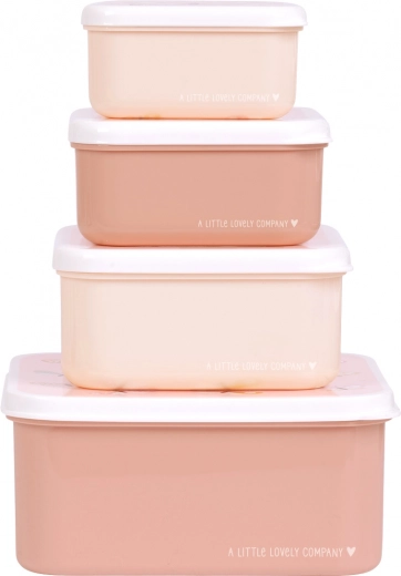 Set di quattro contenitori per snack A Little Lovely Company – Farfalle