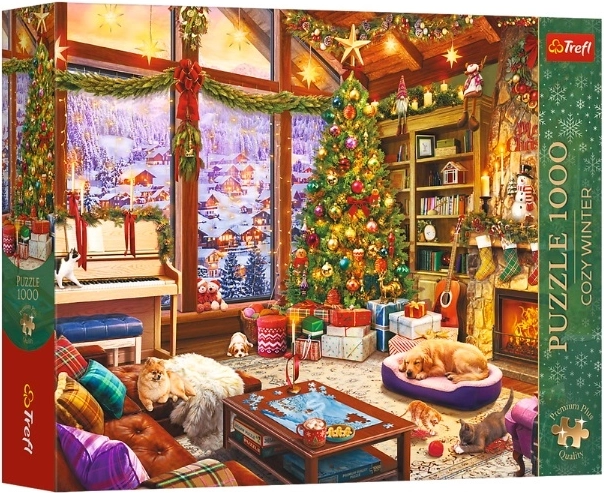 Puzzle natalizio premium plus „Świąteczny wieczór“ da 1000 pezzi
