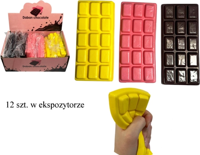 Pallina antistress da schiacciare a forma di cioccolato - 1 pezzo
