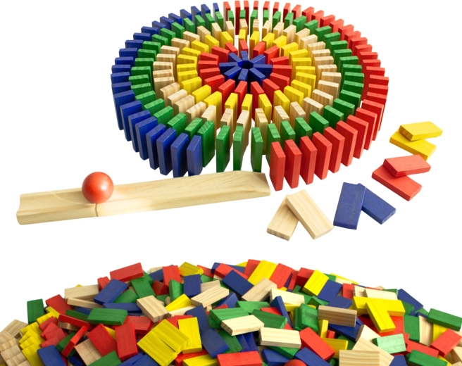 Domino colorato in legno 800 pezzi 2Kids Toys