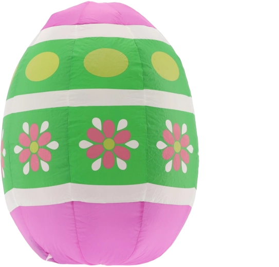 Uovo di Pasqua gonfiabile 90 cm con LED