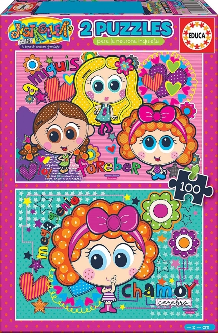 Educa Puzzle Distroller 2x48 pezzi