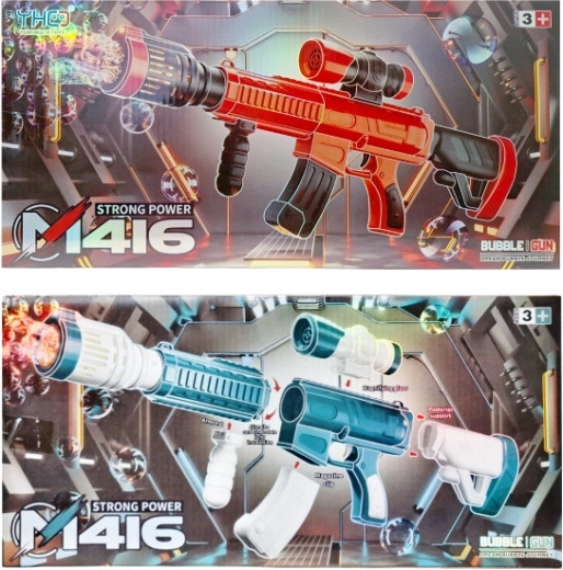 Pistola per bolle di sapone con effetti luminosi