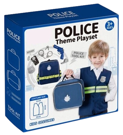 Valigetta della polizia con set da gioco Sparkys