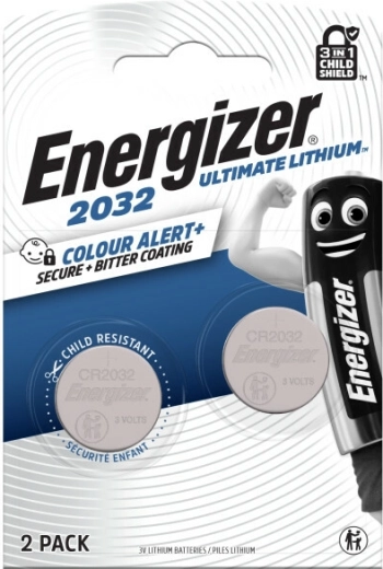 Energizer Ultimate Lithium CR2032 – batteria a bottone al litio, 2 pz