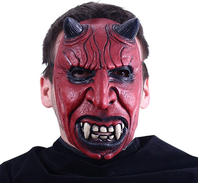 Maschera diavolo terrificante di Halloween