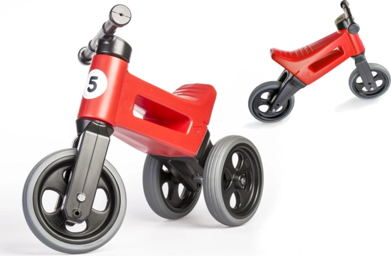 Bicicletta senza pedali Funny Wheels Rider Sport 2in1 per bambini – Rosso