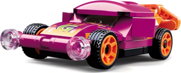 Sluban Power Bricks auto a retrocarica viola