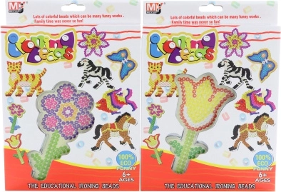 Perline da stirare con stencil a fiore