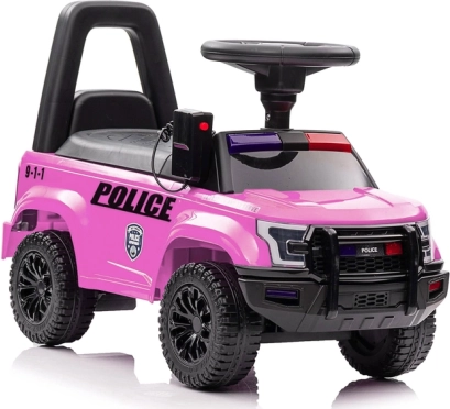 Giocattolo da cavalcare con megafono rosa