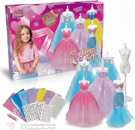 Fashion Studio set creativo per il design di abiti per bambole