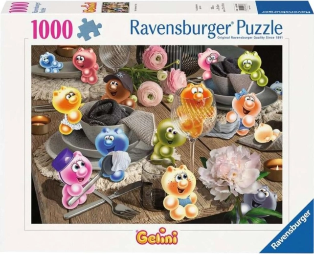 Puzzle Ravensburger Gelini: Apparecchiare la tavola, 1000 pezzi