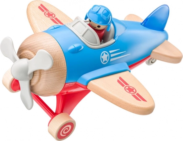 Grande aereo giocattolo con pilota, con luci e suoni