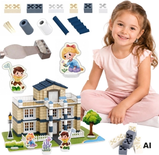 Woopie set di costruzioni con mattoncini – villa Dream House 311 pezzi