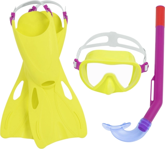 Set per snorkeling per bambini BESTWAY – maschera, boccaglio e pinne (mis. 24–27)
